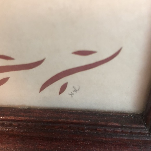 Framed Scherenschnitte Signed Framed Art by Country Shadows ‘My Daughter’ 9”x7” - Picture 3 of 5